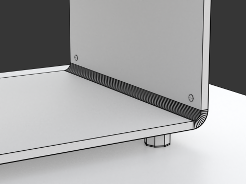 Rounded Coffee Table Model-2 with Carpet Modello 3D