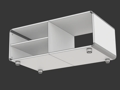 Mesa de Centro Redonda Modelo-2 com Tapete Modelo 3D