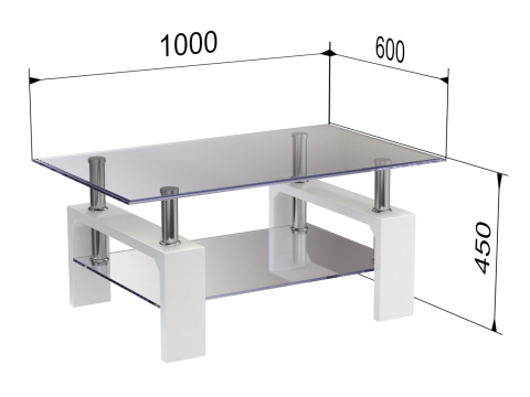 Glass Coffee Table Model-3 with Carpet 3D मॉडल