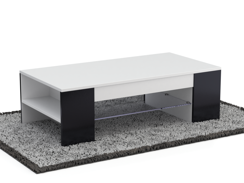 Coffee Table Model-4 with Carpet Modello 3D .c4d .max .obj .3ds .fbx .stl .blend
