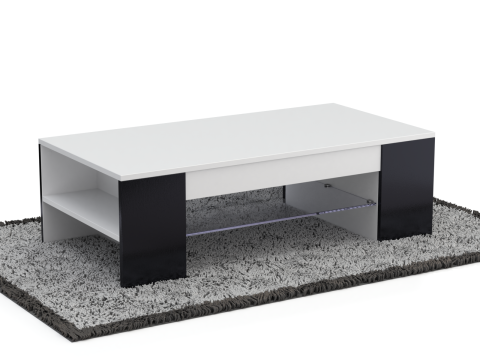 Coffee Table Model-4 with Carpet Modelo 3D
