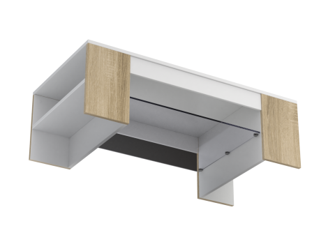 Coffee Table Model-4 with Carpet Modello 3D