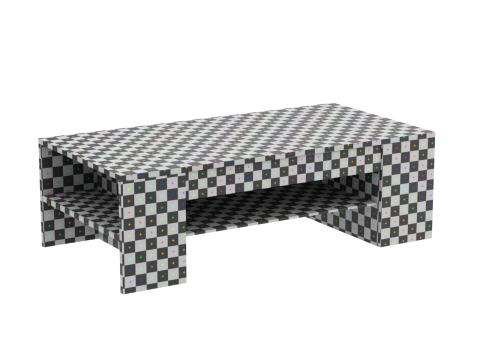 Coffee Table Model-4 with Carpet Modello 3D
