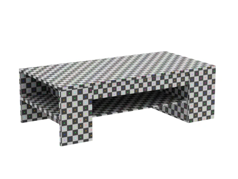 Coffee Table Model-4 with Carpet 3D Model
