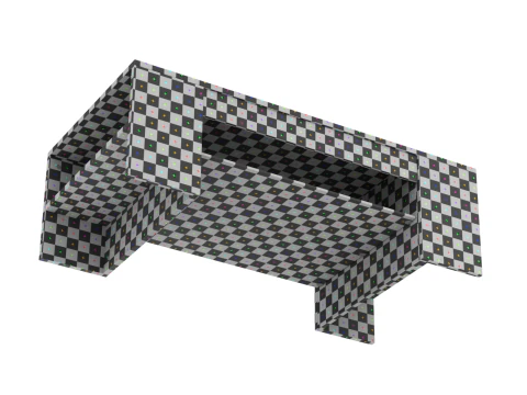 Coffee Table Model-4 with Carpet 3D Model