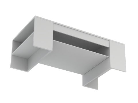 Coffee Table Model-4 with Carpet Modello 3D