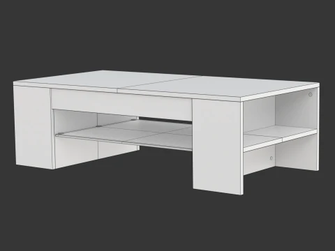 Coffee Table Model-4 with Carpet 3D Model