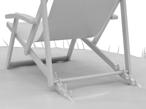 Beach Scene 3D Model