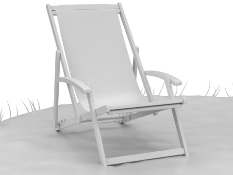 Beach Scene 3D Model