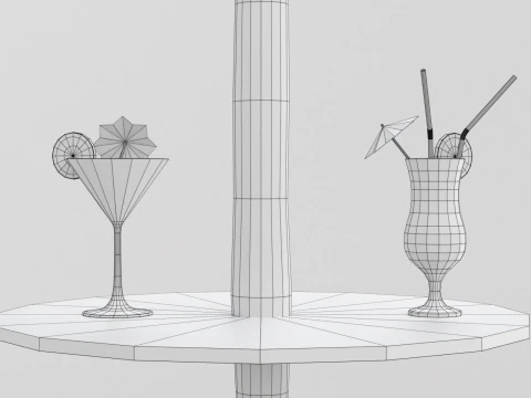 Beach Scene 3D Model