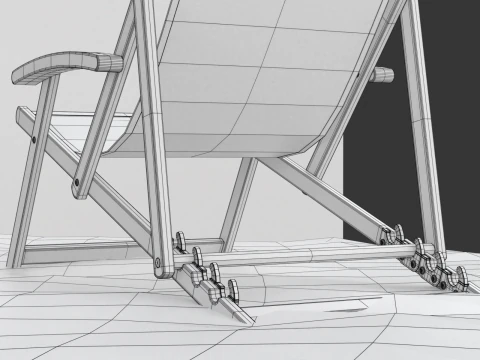 Beach Scene 3D Model