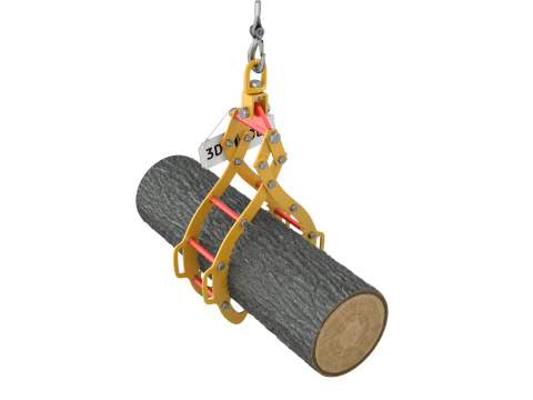 Rigged Log Lifting Tongs 3D Model