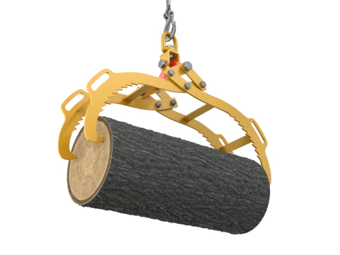 Rigged Log Lifting Tongs 3D Model
