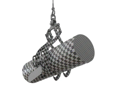 Rigged Log Lifting Tongs 3D Model