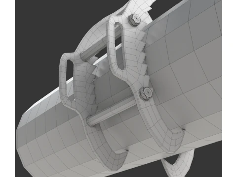 Rigged Log Lifting Tongs 3D Model