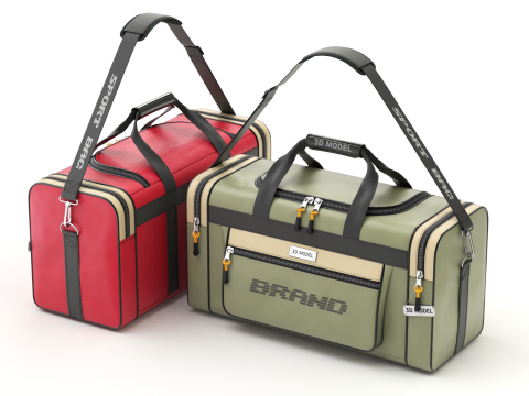 Sport Travel Bag 3D Model
