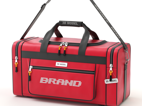 Sport Travel Bag 3D Model