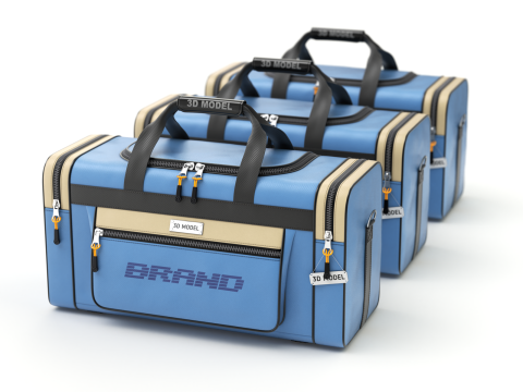 Sport Travel Bag 3D Model
