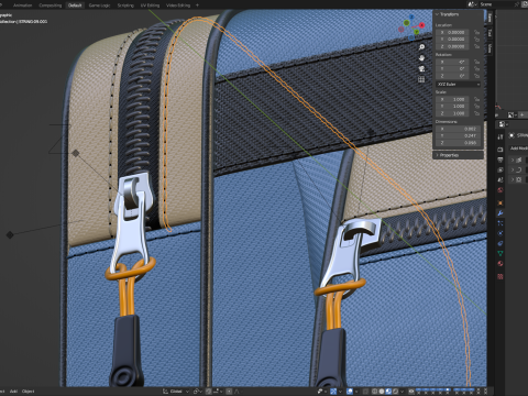 Sport Travel Bag 3D Model