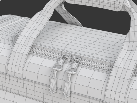 Sport Travel Bag 3D Model