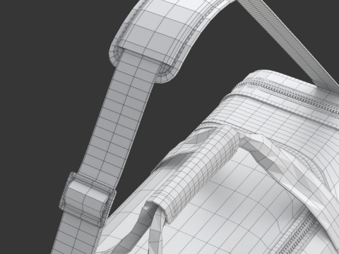 Sport Travel Bag 3D Model