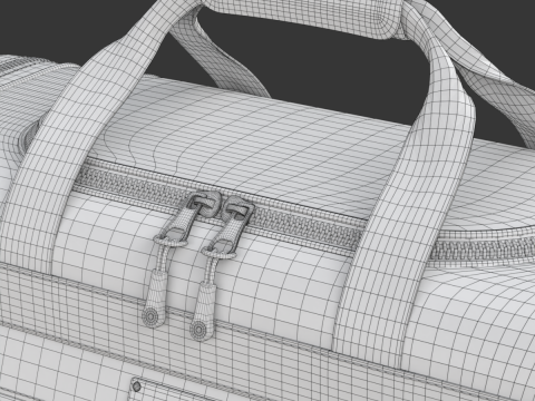 Sport Travel Bag 3D Model