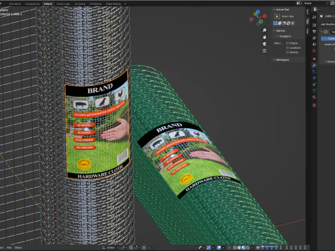 Uyarlanabilir Donanım Kumaş Teli 3D Model