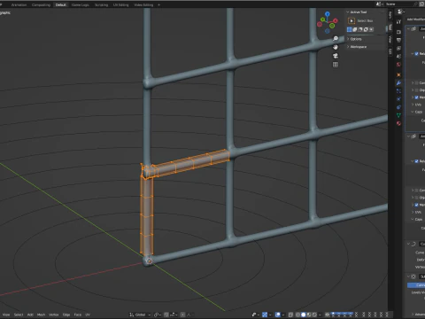 Uyarlanabilir Donanım Kumaş Teli 3D Model