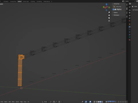 Uyarlanabilir Donanım Kumaş Teli 3D Model