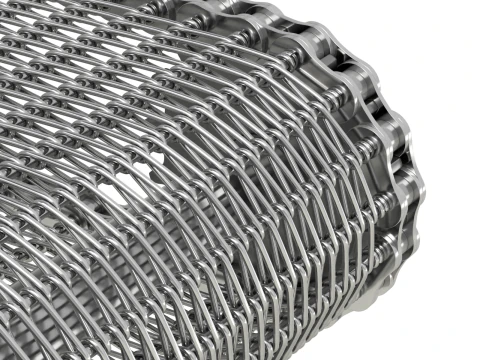 Editable Animated Wire Mesh Belt 3D Model
