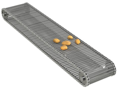 Editable Animated Wire Mesh Belt 3D मॉडल