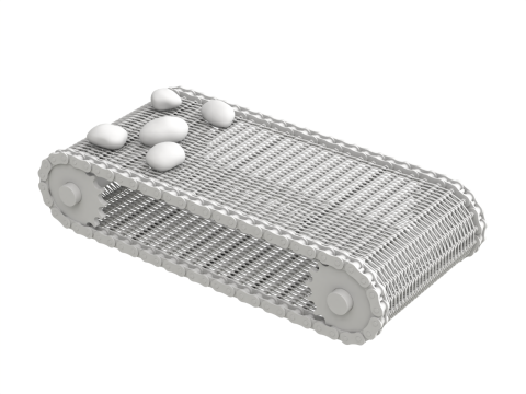 Editable Animated Wire Mesh Belt 3D मॉडल
