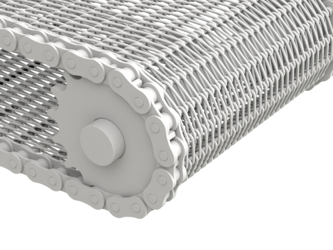 Editable Animated Wire Mesh Belt 3D मॉडल