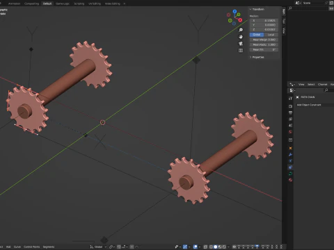 Editable Animated Wire Mesh Belt 3D Model