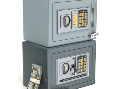 Digital Safe Box 3D 模型