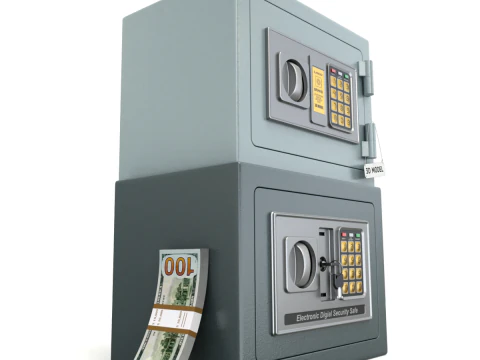 Digital Safe Box 3D Model