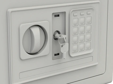 Digital Safe Box 3D Model