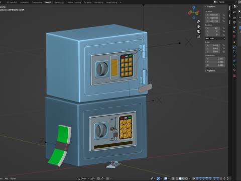 Digital Safe Box 3D 模型