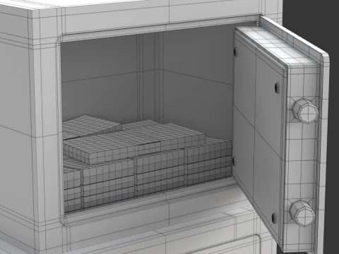 Digital Safe Box 3D Model