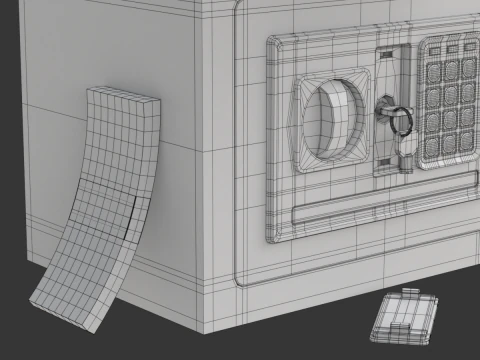 Digital Safe Box 3D Model