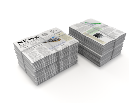 Folded Newspapers Stack 3D-Modell
