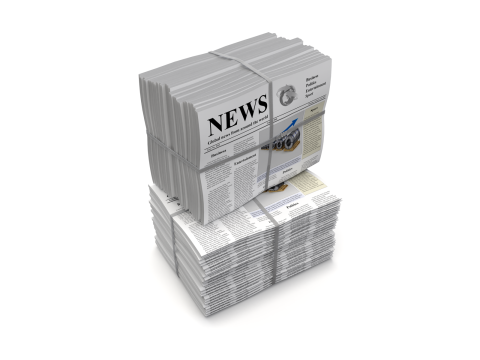 Folded Newspapers Stack 3D-Modell