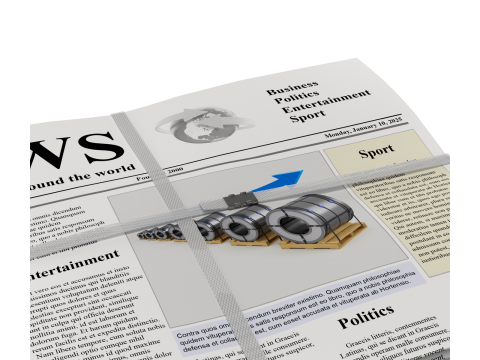 Folded Newspapers Stack 3D-Modell
