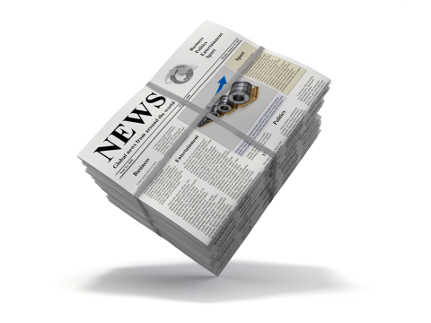 Folded Newspapers Stack 3D-Modell