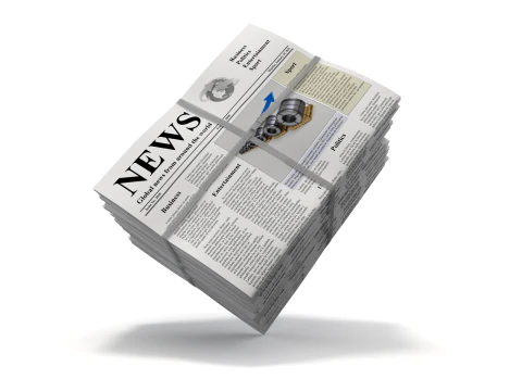 Folded Newspapers Stack 3D Model