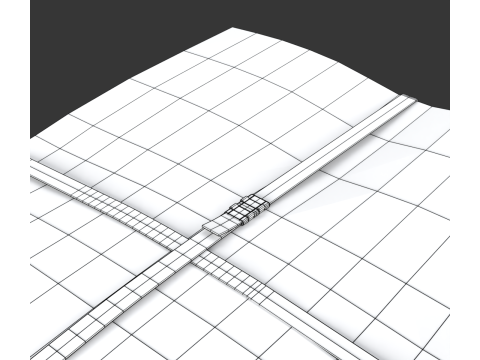 Folded Newspapers Stack 3D-Modell