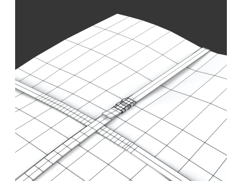 Folded Newspapers Stack 3D Model