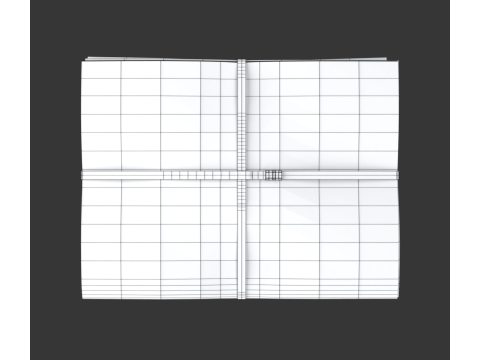 Folded Newspapers Stack 3D-Modell