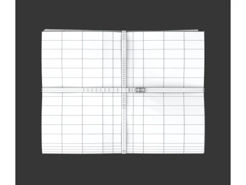 Folded Newspapers Stack 3D Model