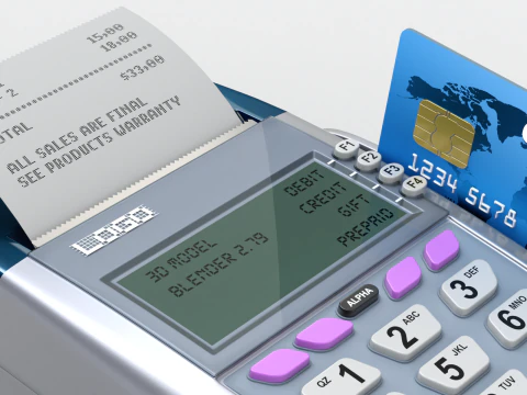 Credit Card Reader 3D Model